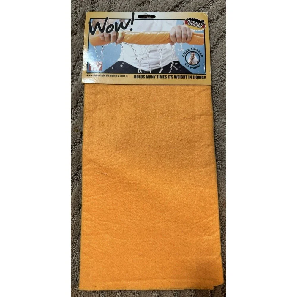 Shammy WOW German Design Multi Purpose Cleaning Towel 10x14 Orange